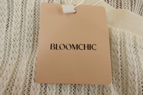 Bloomchic Womens Plus Size 14-16 Cream Open Knit Short Sleeve Pullover Top NWT - Picture 9 of 9