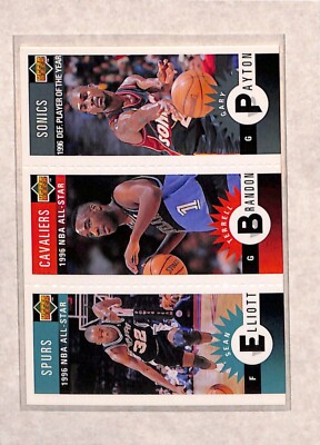 1996 Upper Deck NBA All-Star #M167  M104  M164 Sean Elliott Terrell Brandon Gary
