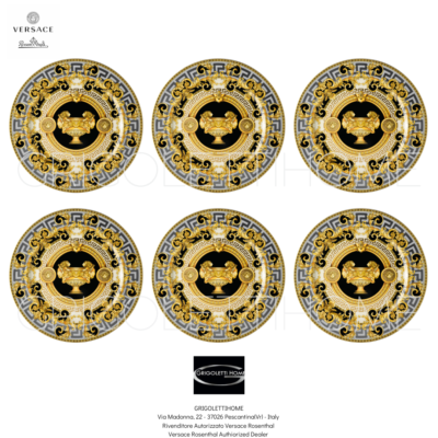 Versace Rosenthal - Prestige Gala - Set Of 6 Place Plates Cm