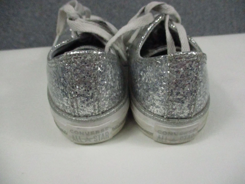 Converse Zapatos Juveniles 3 Chuck Taylor All Star Brillo Tenis Gris Bajo 365788C Foto 3 de 4