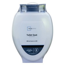 Mainstays Elongated Toilet Seat in White