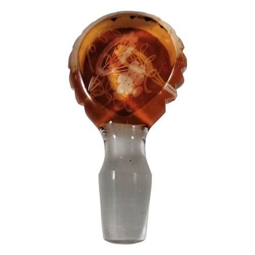 Set liquore in vetro art deco boemo ceco di Karl Palda, decanter e 4 tazze, 1930 - Foto 18 di 19