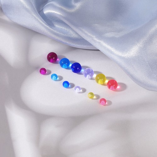 24/48Pcs 14G Stainless Steel Replacement Ball CZ Pearl Acrylic Ear Piercing Ball - Picture 12 of 33