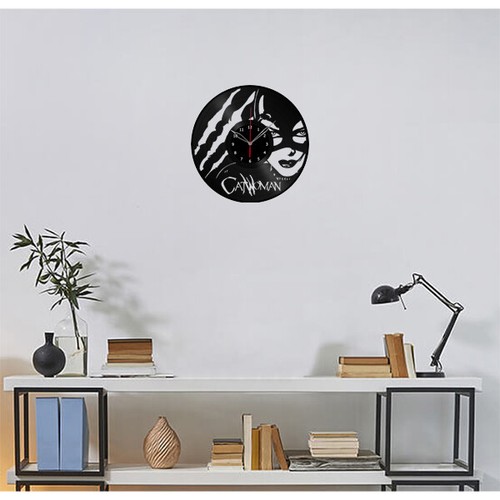 Vinyl Clock Catwoman Wall Clock Unique Art Vinyl Record Wall Clock 55i - Picture 2 of 12