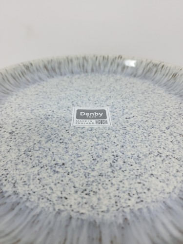 Set lotto 8 piatti Denby Halo grigio maculato gres pesante nuovi - Foto 4 di 7