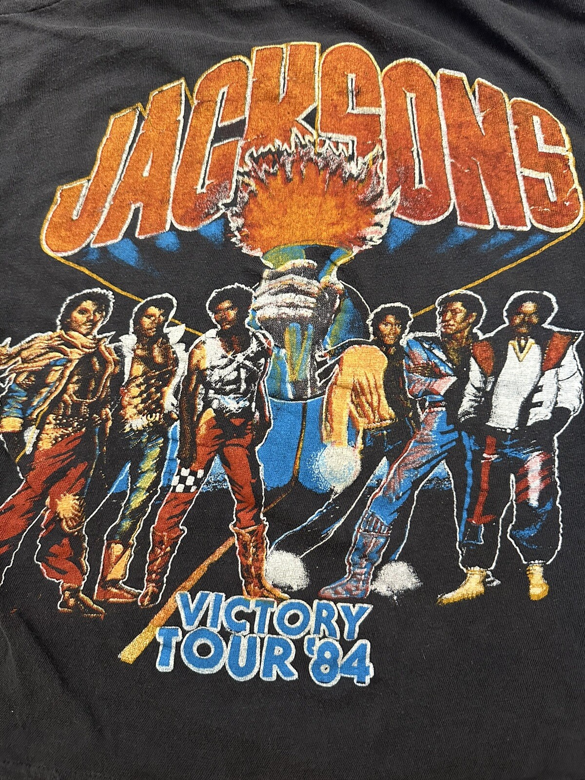 Vintage Michael Jacksons Victory Tour T-Shirt Size Sm… - Gem