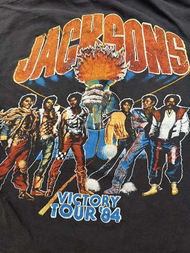 Vintage Michael Jacksons Victory Tour T-Shirt Size Sm… - Gem