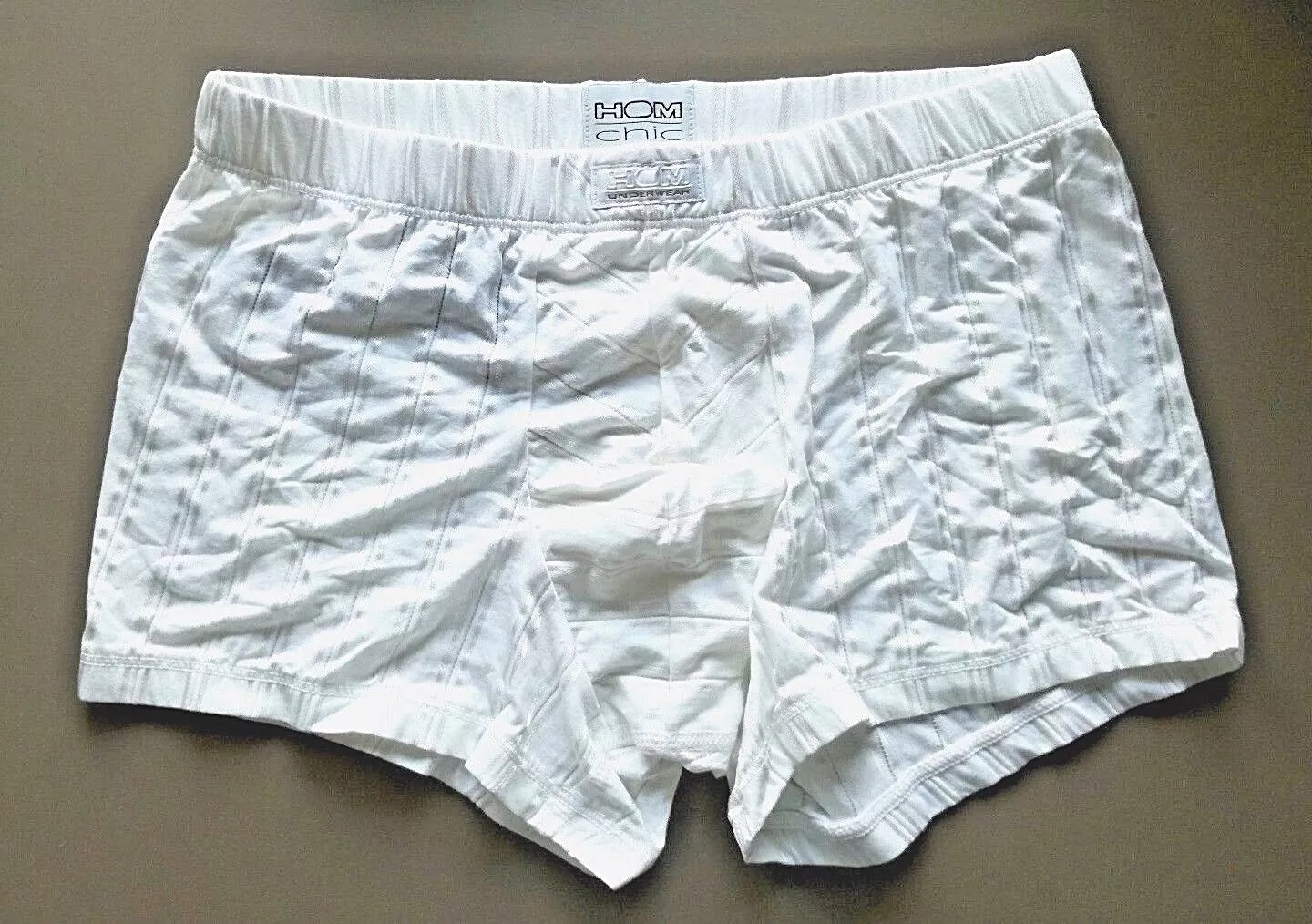 MAXI BOXER HOMME BUSINESS SUPREME SUPIMA FIN COTON BLANC LÉGER TAILLE S