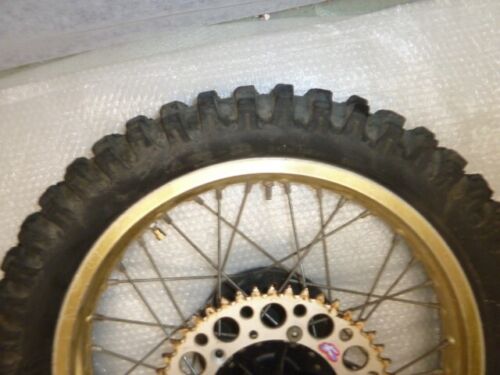 1982 KAWASAKI KX125 OEM GOLD REAR Wheel Rim,HUB DRUM RARE - Bild 11 von 14