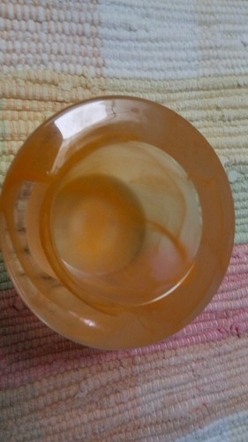 Partylite Votive/Candle Holder, Orange & Translucent Glass - Picture 6 of 6