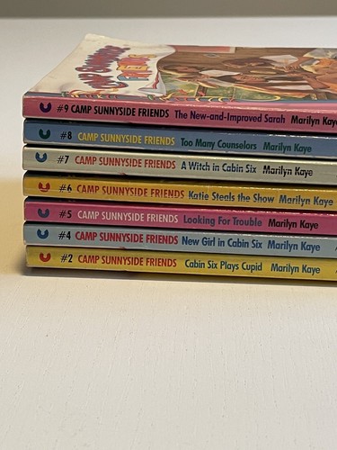 CAMP SUNNYSIDE FRIENDS LOT 7 ~Marilyn Kaye~paperback #2, 4 - 9