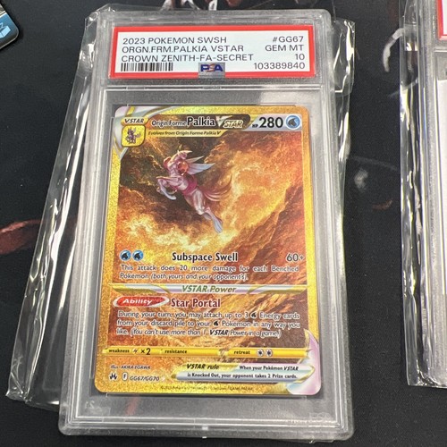 2023 POKEMON SWSH SECRET #GG67 ORIGIN FORME PALKIA VSTAR GG67/GG70 PSA 10