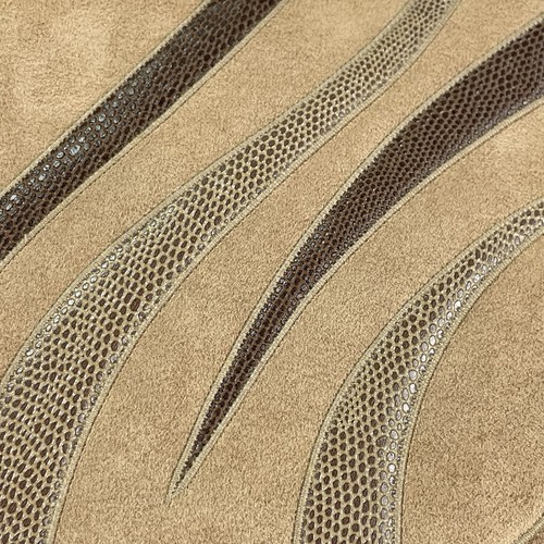 Vintage 80s REVA Ultra Suede Tan Shoulder Bag Snakeskin Trim Envelope Purse - Picture 3 of 13