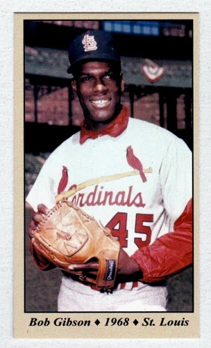 Bob Gibson '68 St Louis Cardinals  Monarch Corona Tobacco Road #46 / NM+ cond.