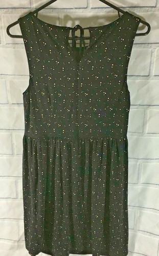 Ann Taylor Loft Black Polka Dot Dress Sz Small Sleeveless Sundress Dress (K3) - Picture 3 of 7