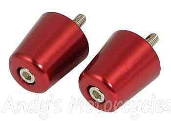 Extremos de barra de manillar Aprilia RS50 (1995-2005) y RS125 (1993-2013) - rojo anodizado - Imagen 1 de 1
