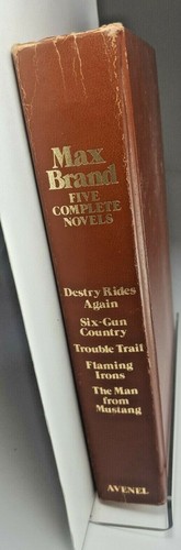 Max Brand Five Complete Novels 1982 HC Destry Rides Again, Trouble Trail  - Bild 1 von 7