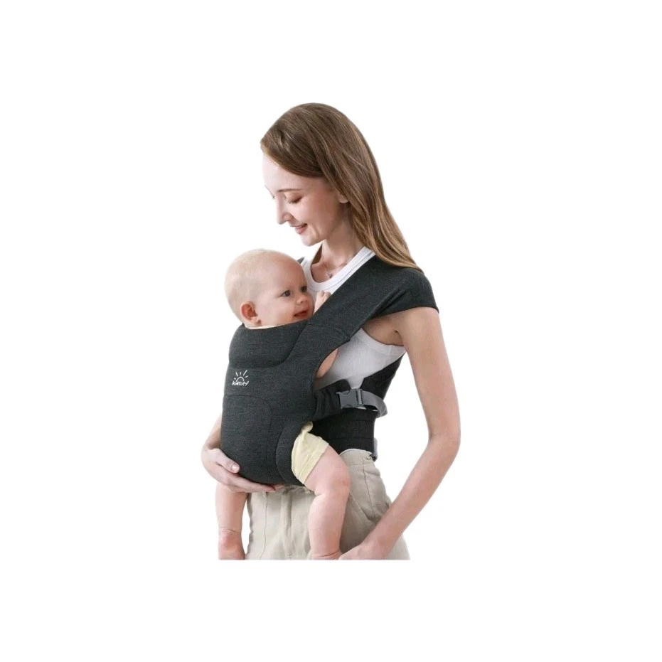 Momtory Newborn Carrier (7-25lbs), w/ Hook&Loop for Easily Adjustable, Dark Gray