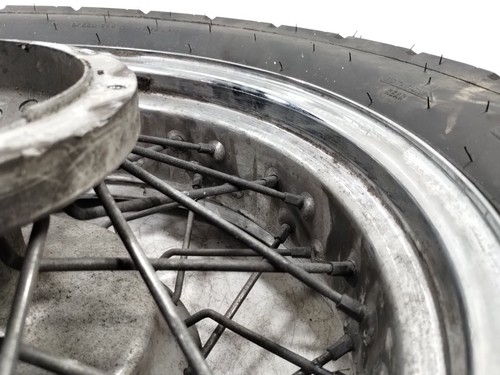 99-09 Yamaha V Star XVS1100 Custom Rear Wheel Rim STRAIGHT (no tire) 15" X 4.50 - Picture 4 of 12