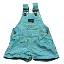 Vintage Oshkosh  Vestbak Short Overalls Size 2T Made In USA