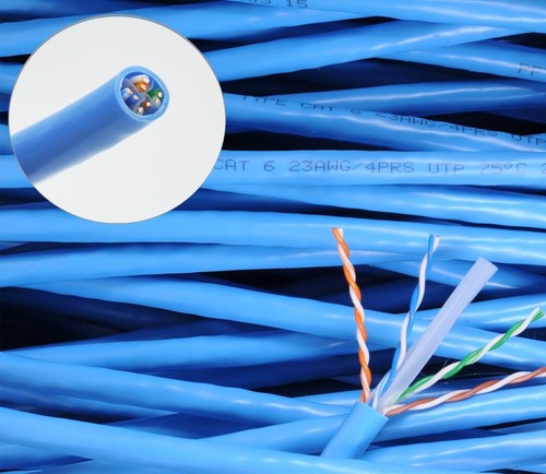New 300ft Blue RJ45 CAT6 Ethernet LAN Network Internet Computer Solid Wire 23... - Picture 4 of 5