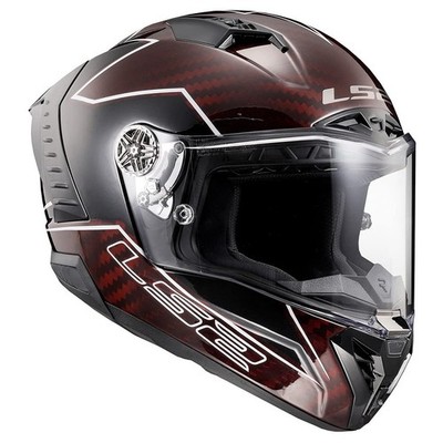 LS2 Helmets Thunder Carbon Lightning Helmet (Gray/Black - X-Small)