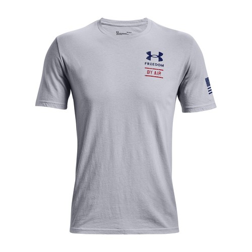 Camiseta Under Armour 1370105 Freedom By Air para hombre - gris mod - mediana - Imagen 2 de 2