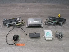 01-02 BMW E36/7 Z3 M54 3.0L ECM ECU EWS DOOR HANDLE IGNITION GLOVE LOCK KEY SET