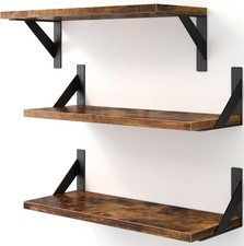 Floating Shelves for Wall Mount Book Shelf Hanging Bookshelf for Bedroom Office