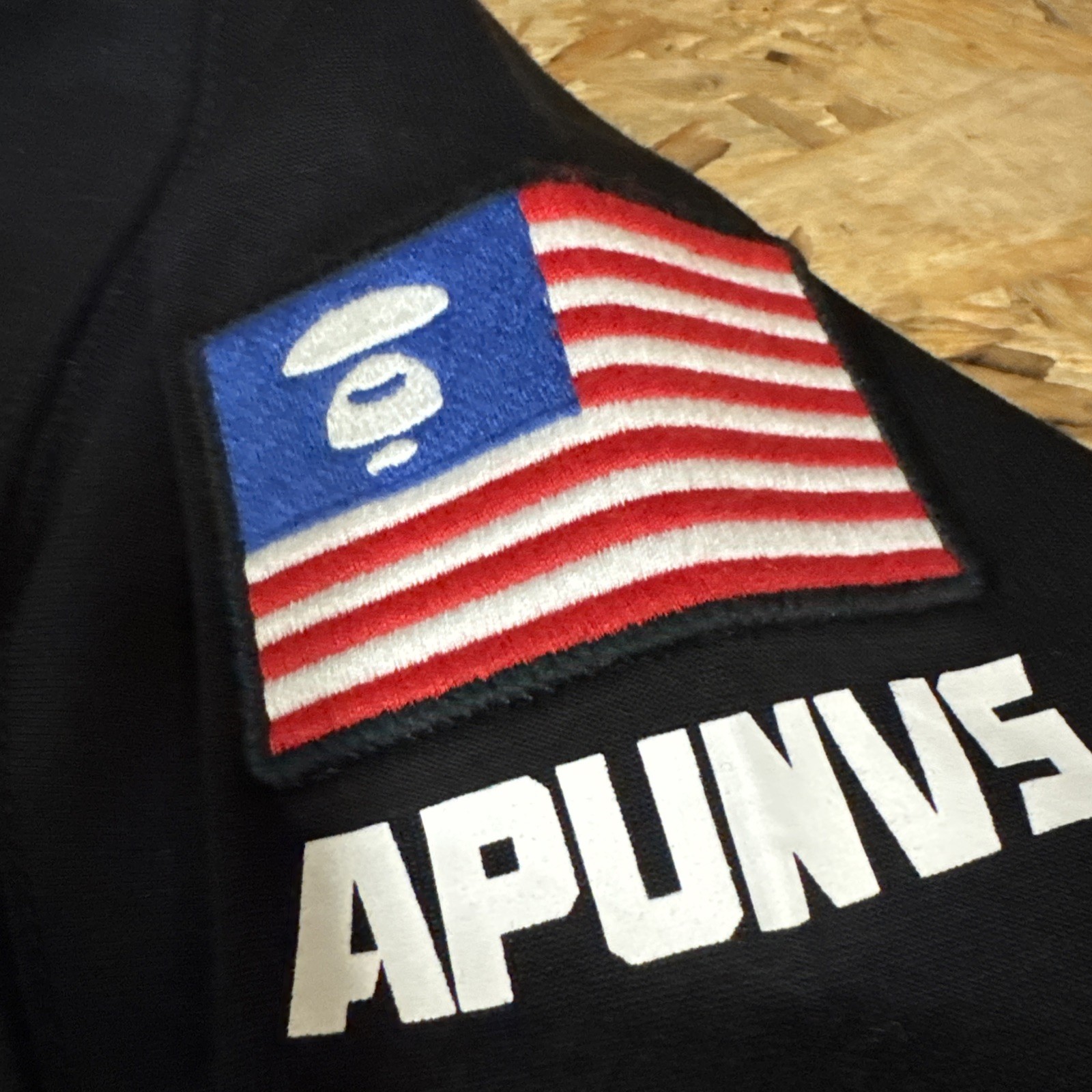 Mens AAPE by A Bathing Ape Black Camo Hooded Sweatshirt Small New - Rare Japan thumbnail 5