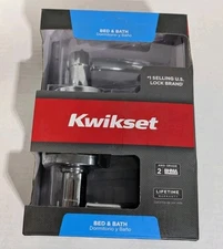 Kwikset 730TNL15CP Tustin Bed & Bath Privacy Door Lever, Chrome Color