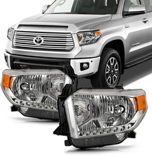 - for 2014-2018 Toyota Tundra Chrome OE Factory Style Headlights Headlamps Repla