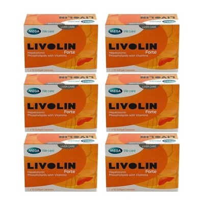 1-6 X 50's Livolin Forte Liver Detox Cleansing Vitamin B Complex Free Shipping