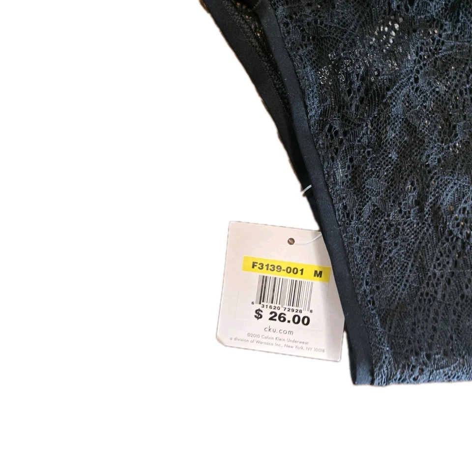 NEW Calvin Klein Envy All Lace Hipster Panty F3139 Black Medium - Image 2 of 3