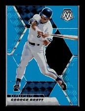 2021 Panini Mosaic - George Brett #167 Blue Mosaic Prizm /15