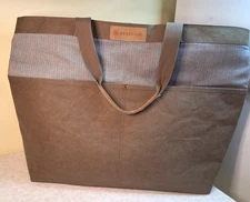 KeepCool Extra Large Reusable Insulated Shopping Cooler Bag Brown & Gray T4