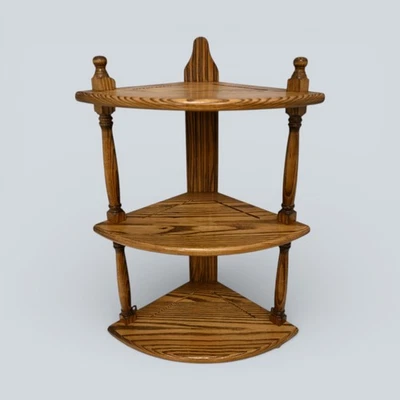 Ercol Style Hanging Corner Shelving Very Good Copy Of Ercol 1104 FREE Delivery - Image 1 of 4