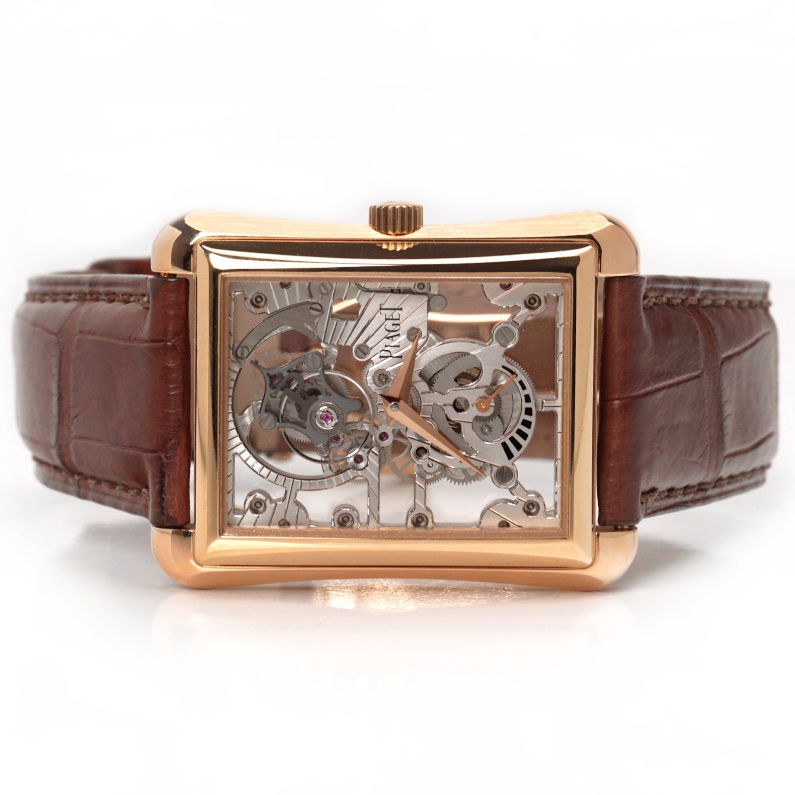 Piaget Emperador Tourbillon Skeleton P10208 G0A29109 Gold Wristwatch
