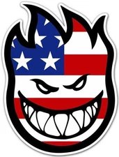 Spitfire USA Logo Die Cut Laminated Vinyl Sticker/Decal