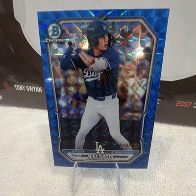 Topps 2026 Bowman Chrome Mike Sirota Blue Geometric Refractor /150 RC