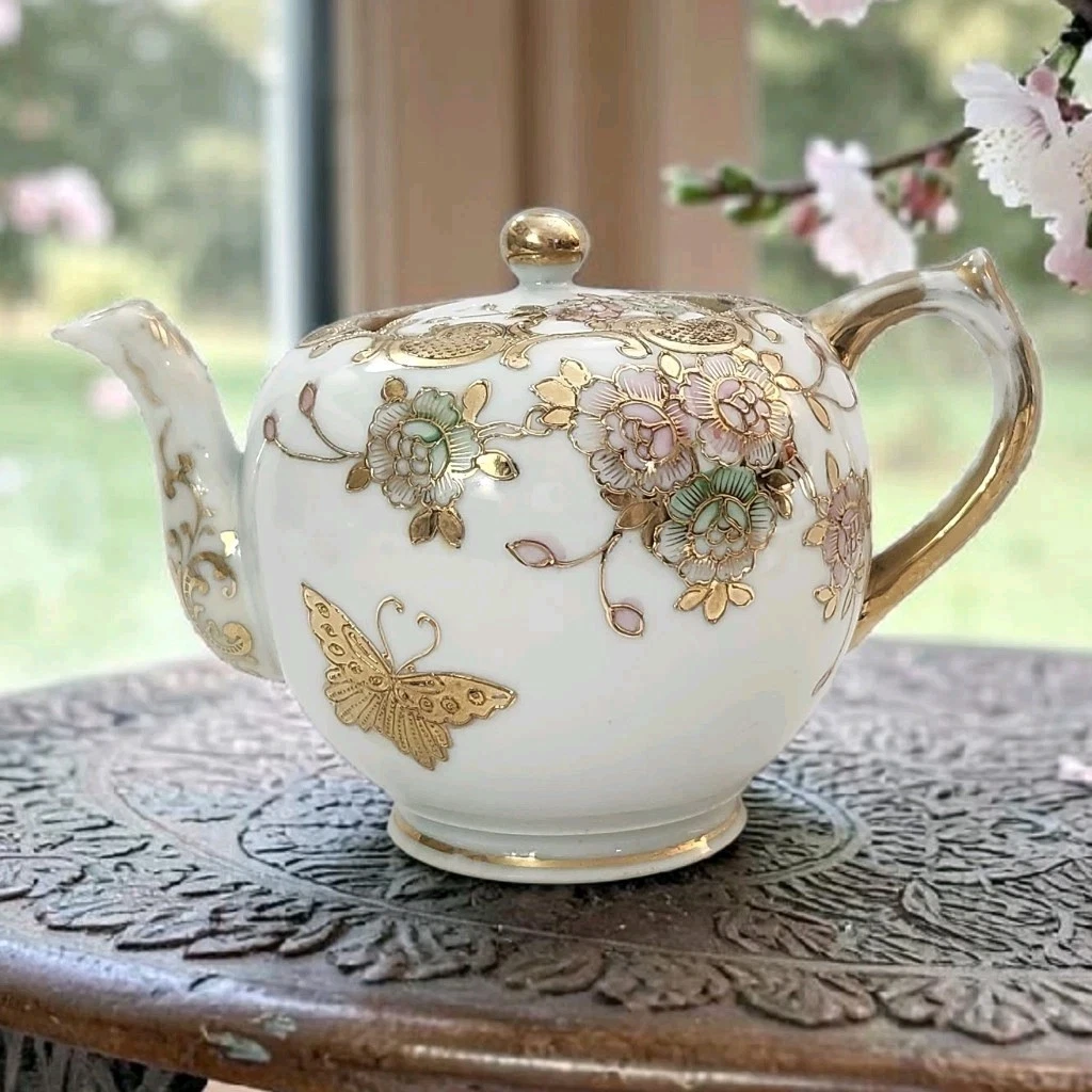 黄金古风日本茶壶| eBay