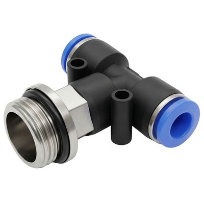 PU Schlauch T-Steckverbinder Fitting mit Außengewinde 6mm*3/8Zoll T-Stück Push-i