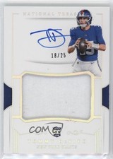 2023 Panini National Treasures Holo Silver 18/25 Tommy DeVito Patch Auto 19fe