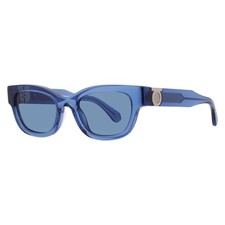 Ferragamo Blue Square Ladies Sunglasses SF2067S 432 52 SF2067S 432 52