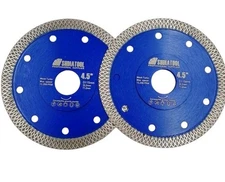 2 Pk SHDIATOOL 4-1/2 Inch Diamond Saw Blade Cutting Disc Porcelain Tile Ceramic