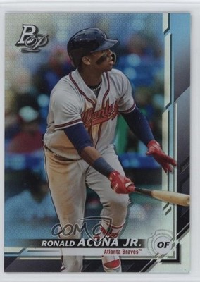 2019 Bowman Platinum Wal-Mart Sky Blue Foil Ronald Acuna Jr #18 0z75