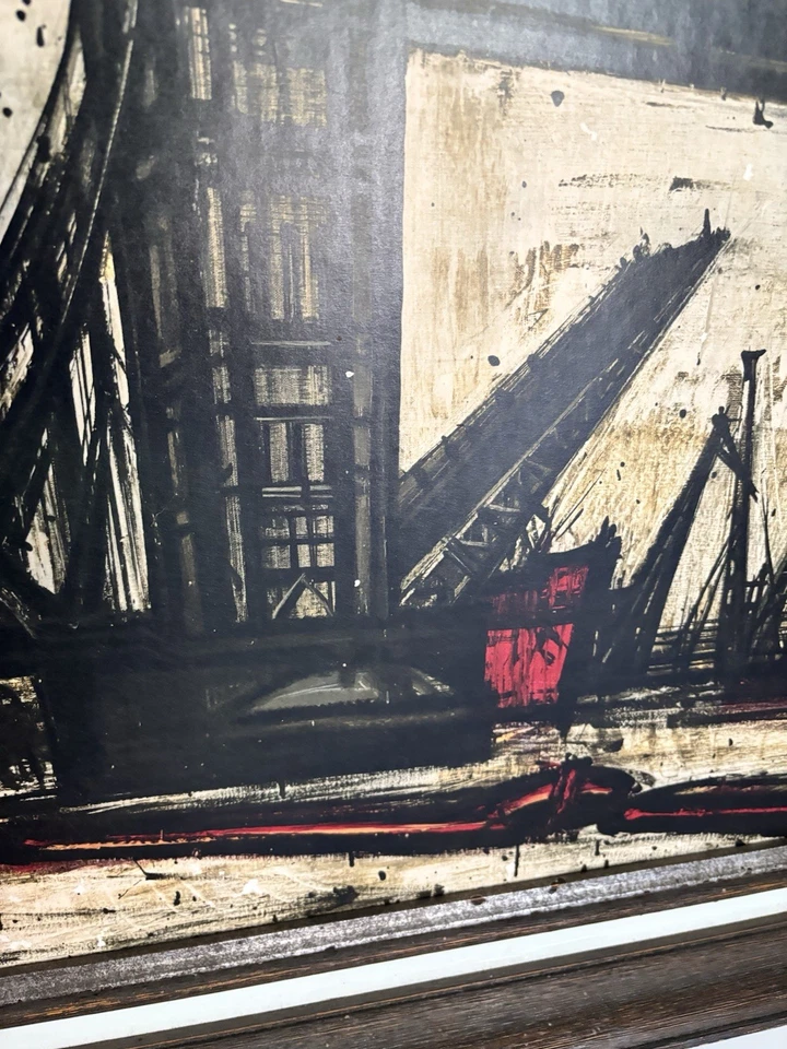 Bernard Buffet Tower Bridge 1960’s Era Litografía Bernard Buffet 60 Foto 3 de 4