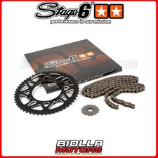 S6-2118814/BK KIT CATENA 14X53 - 420 STAGE6 ALU CNC NERO BETA RR 50CC MOTARD