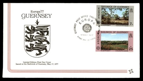 Mayfairstamps Guernsey FDC 1977 Scenery Europa Combo First Day Cover aaw_93929