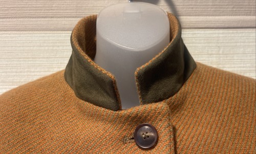 Loro Piana ESTATE Burnt Orange/Olive Wool/Cashmere Coat~Pkts~Lined~Sz. M IT46 - Picture 9 of 13